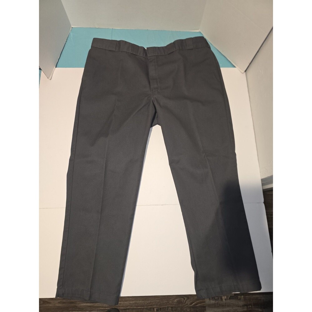 Dickies Pants Mens 46x30 Gray 874 Original Work Straight Leg  #73